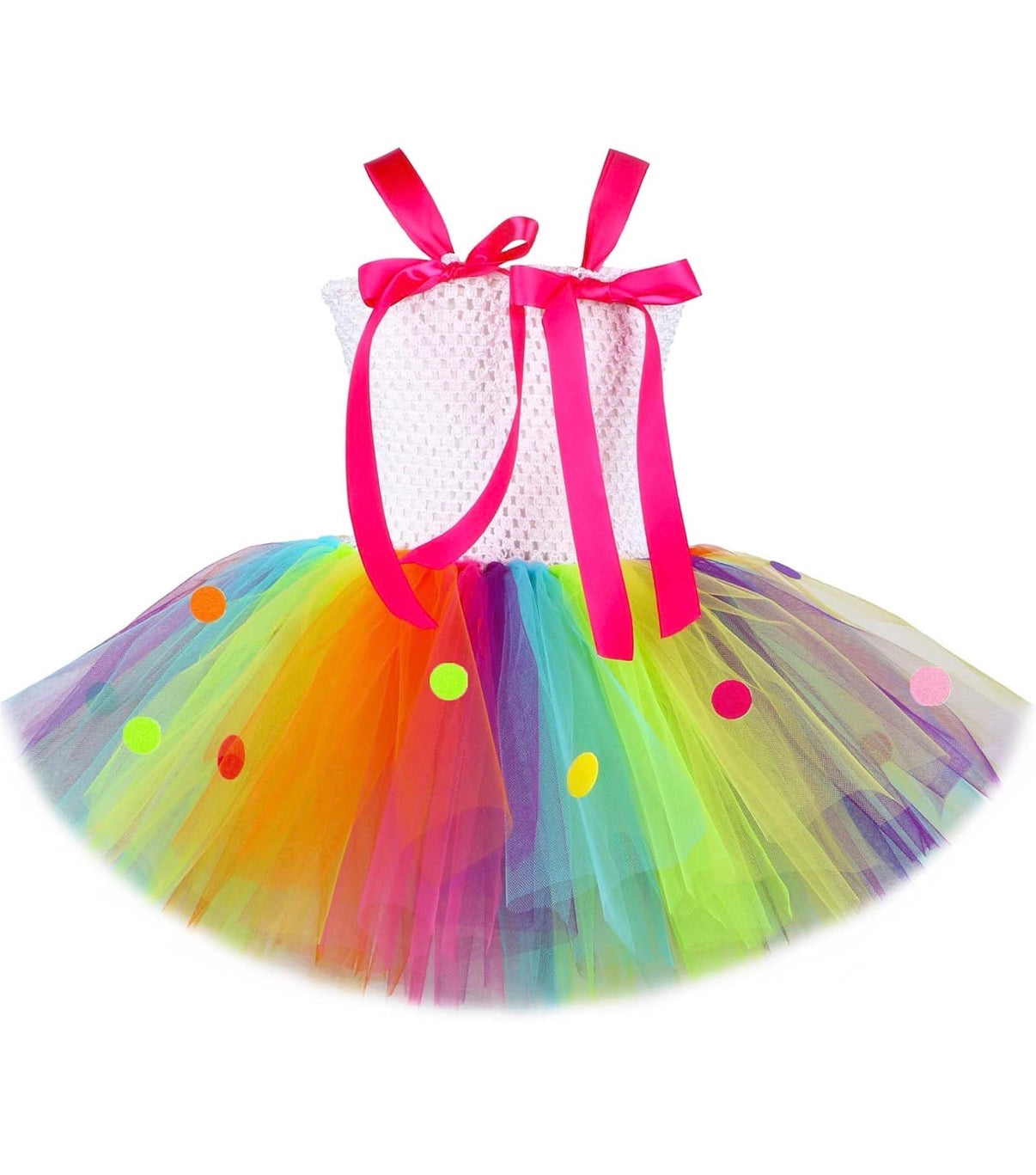 Rainbow Candyland Dress Size 7-8