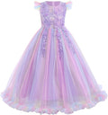 Purple Rainbow Party Dress Size 9-10